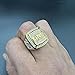 Fanshu Stainless Steel King Gold Plated Bling Iced Out Ring with Cubic Zirconia Stones for Men Women Friends Gift Bold Statement Fashion Jewelry (8)