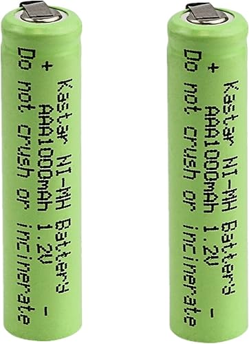 Kastar Paquete de 2 baterías de repuesto para cepillo de dientes Waterpik Sensonic, Waterpik SR-3000 SR3000, afeitadoras eléctricas, maquinillas de