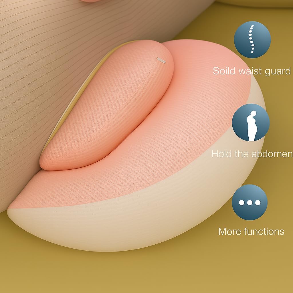 Pregnancy Pillow for Sleeping, Memory Foam Maternity Pillow Wedge with Cooling Removable Washable Cover, Adjustable Support for Belly, Back, HIPS & Legs, Maternity Pillow for Pregnant Women