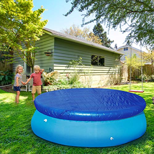 Cobertor redondo Garneck 120 pulgadas para piscina miniatura 7
