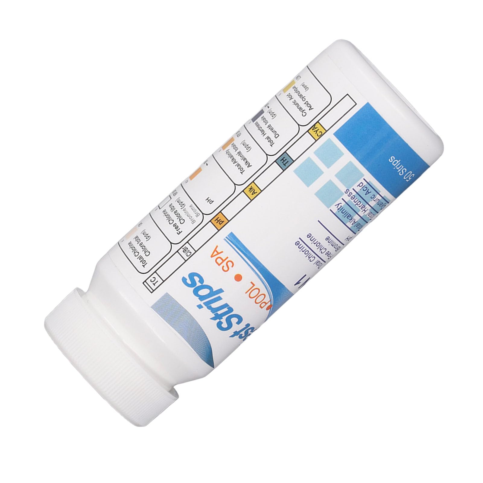 100 Pcs Test Strips 6 in 1 Hardness Alkalinity Cyanuric Litmus Test Paper for Pool Spa