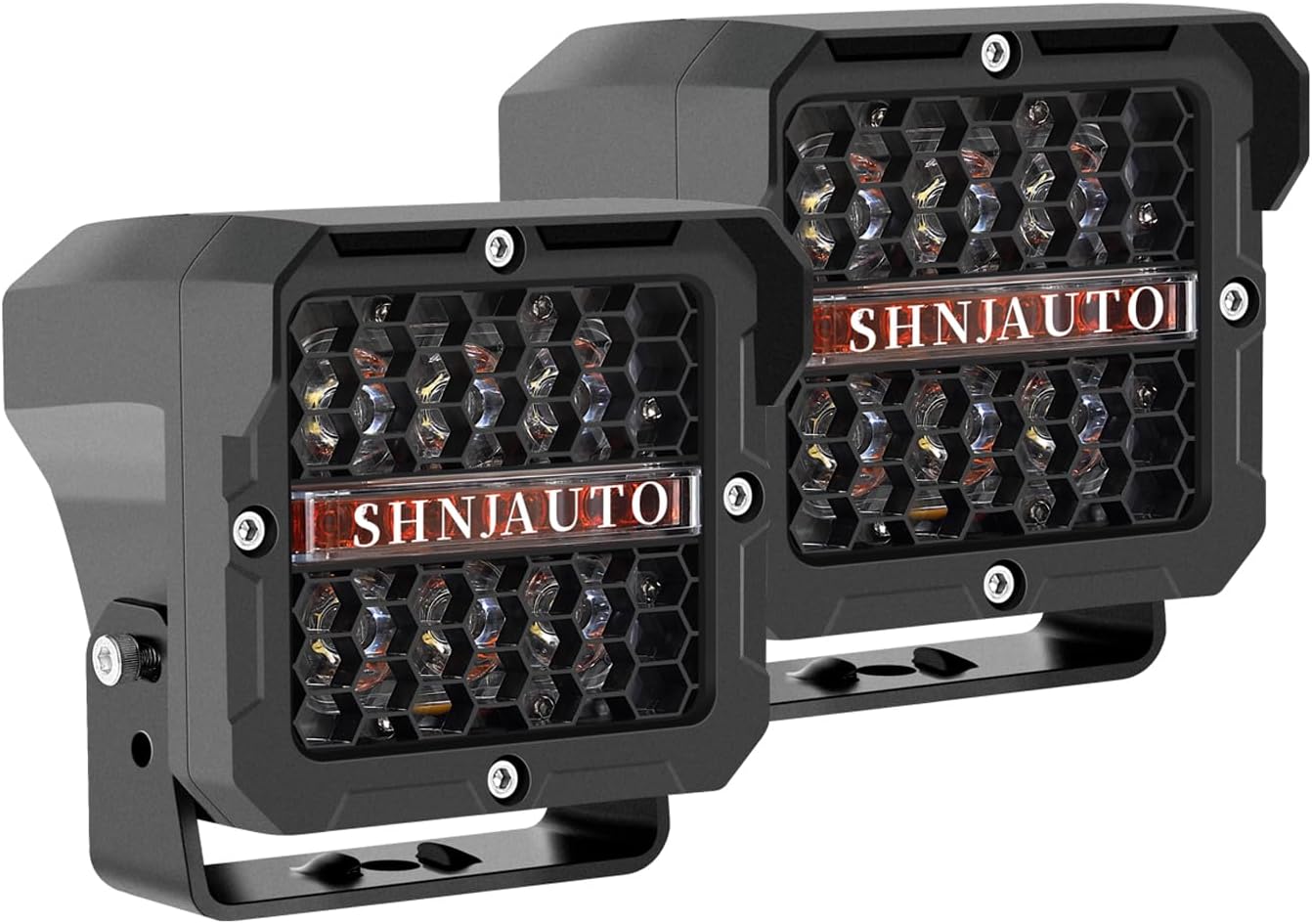 5 Inch LED Driving Lights, 120W Super Bright Offroad Light with Amber DRL, IP68 Waterproof Work Light Spot Flood Combo for Wrangler, ATV, SUV, UTV, Trucks, Pickup, 4x4, F150