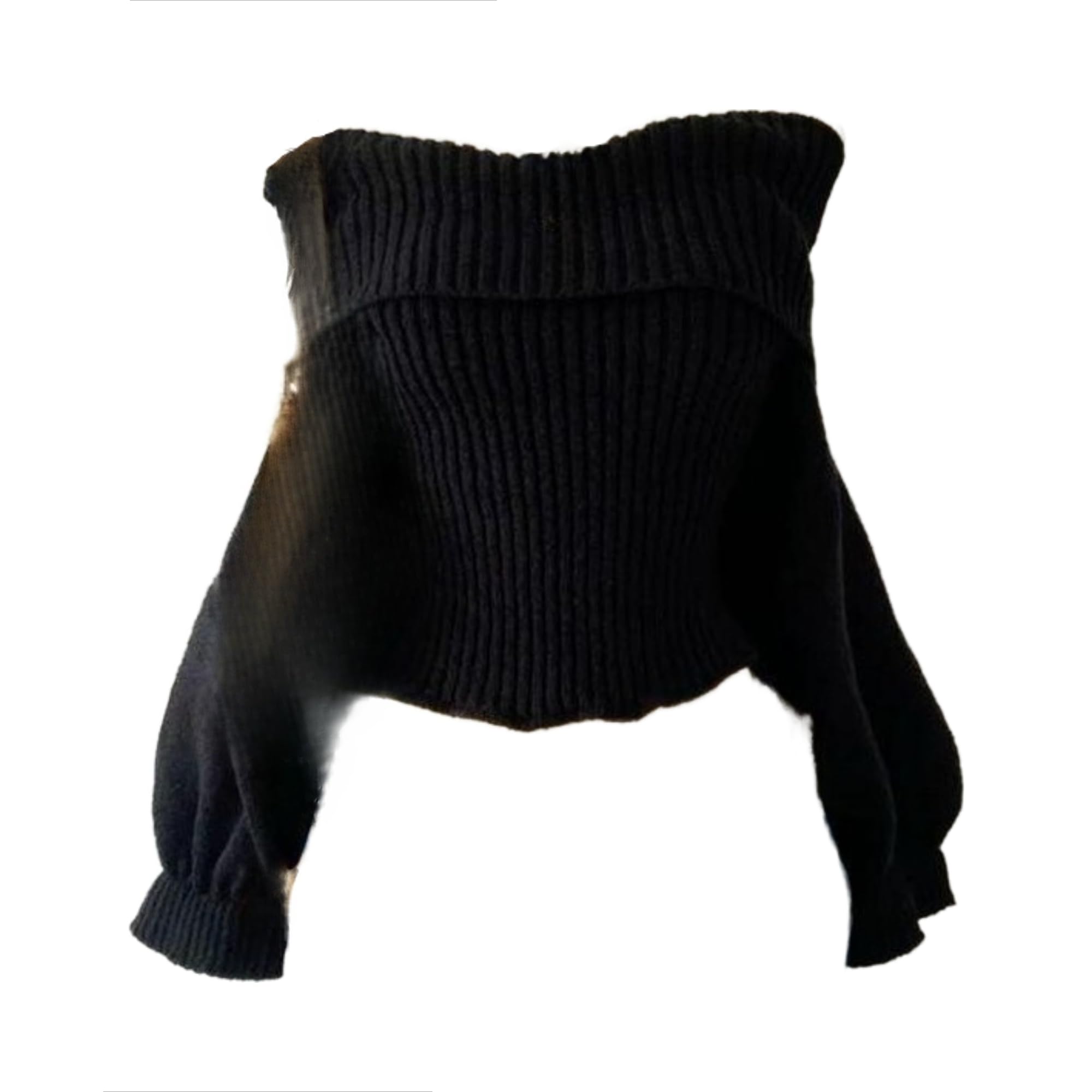 Y2k Plaid Kawaii Off Shoulder Tops Women Cutecore Coquette Sweater Cute Grunge Emo 2000s Long Sleeve Knitt Top