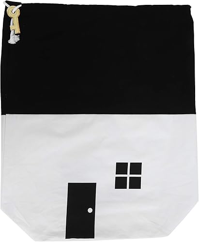 Miniatura 5 de Fydun HousE Shaped Storage Bag, Clothes, Shoes And Sundries PulL Out Bag Wide Range Of Uses (White)