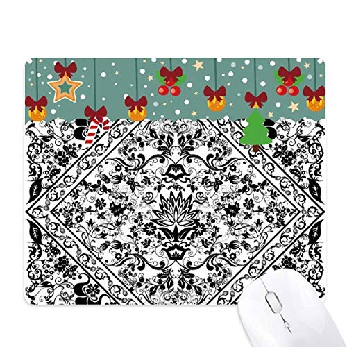 Tapis de Noël en caoutchouc baroque motif illustration à offrir pour les fêtes