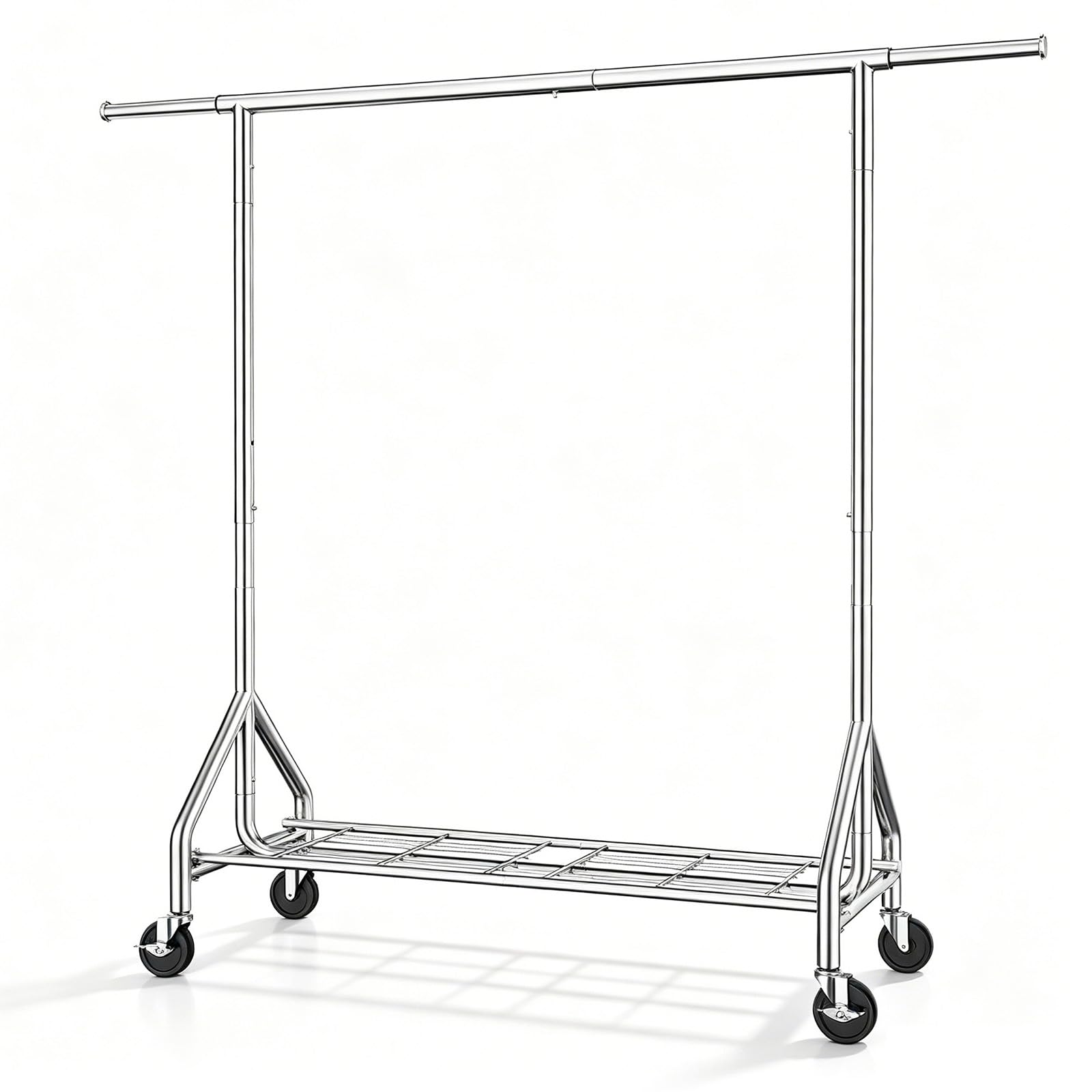 Clothes Rack Rolling Garment Rack Sturdy Coat Rack Metal Closet Rack