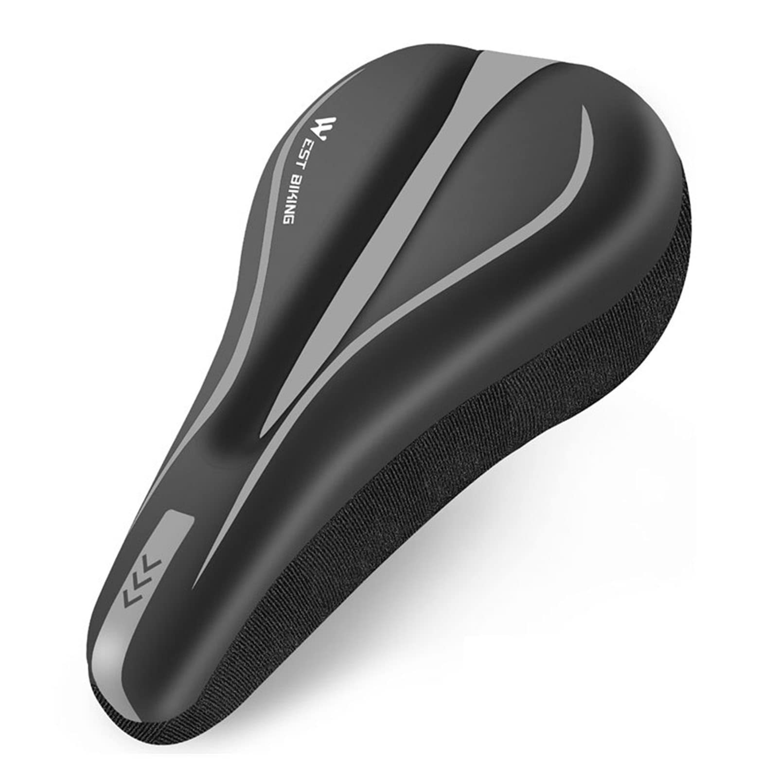 Comodo Sedile per Bici Morbido in Memory Foam e Gel per Uomo Donna Sella per Bici di Ricambio Compatibile con Peloton Electric Indoor Cyclette per Bici da Strada,Gray
