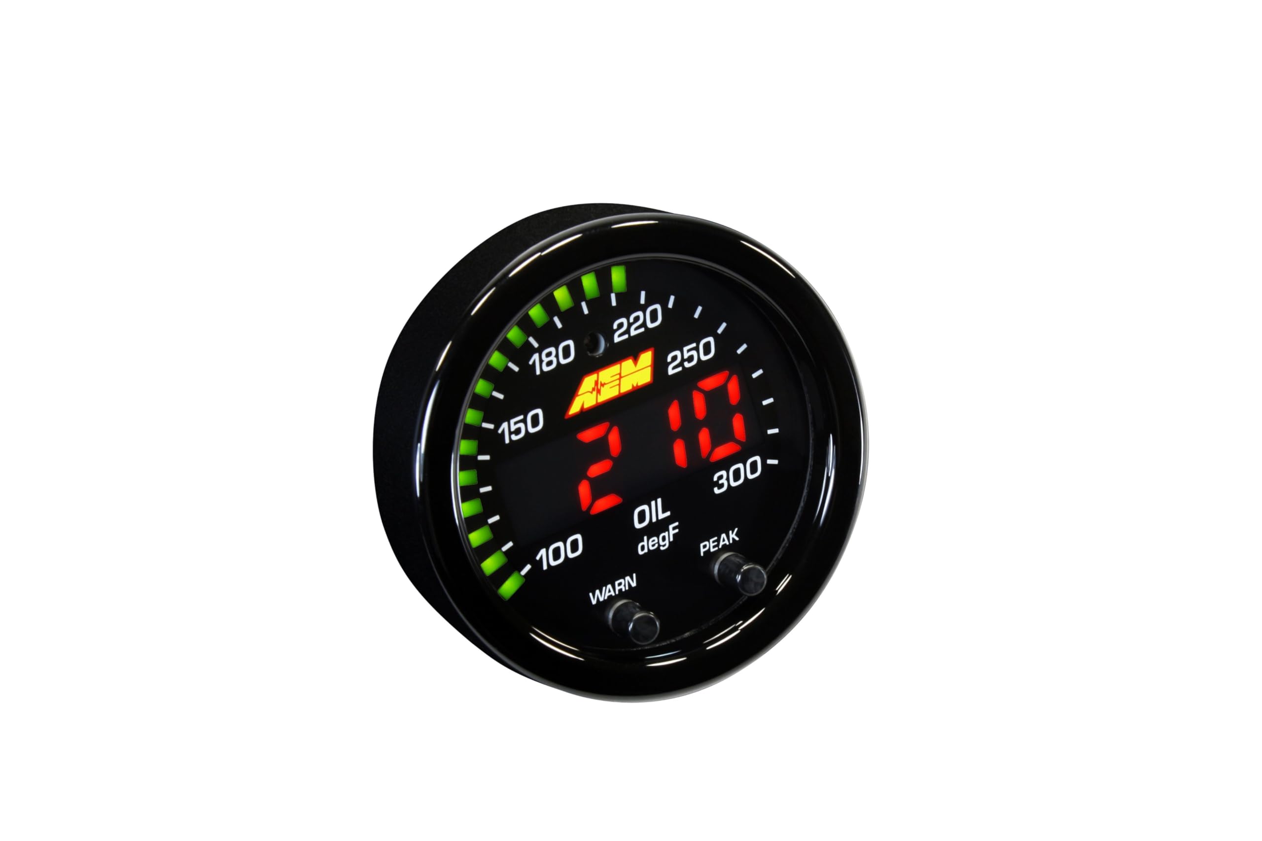 AEM30-0302 X-Series Temperature Gauge, Black