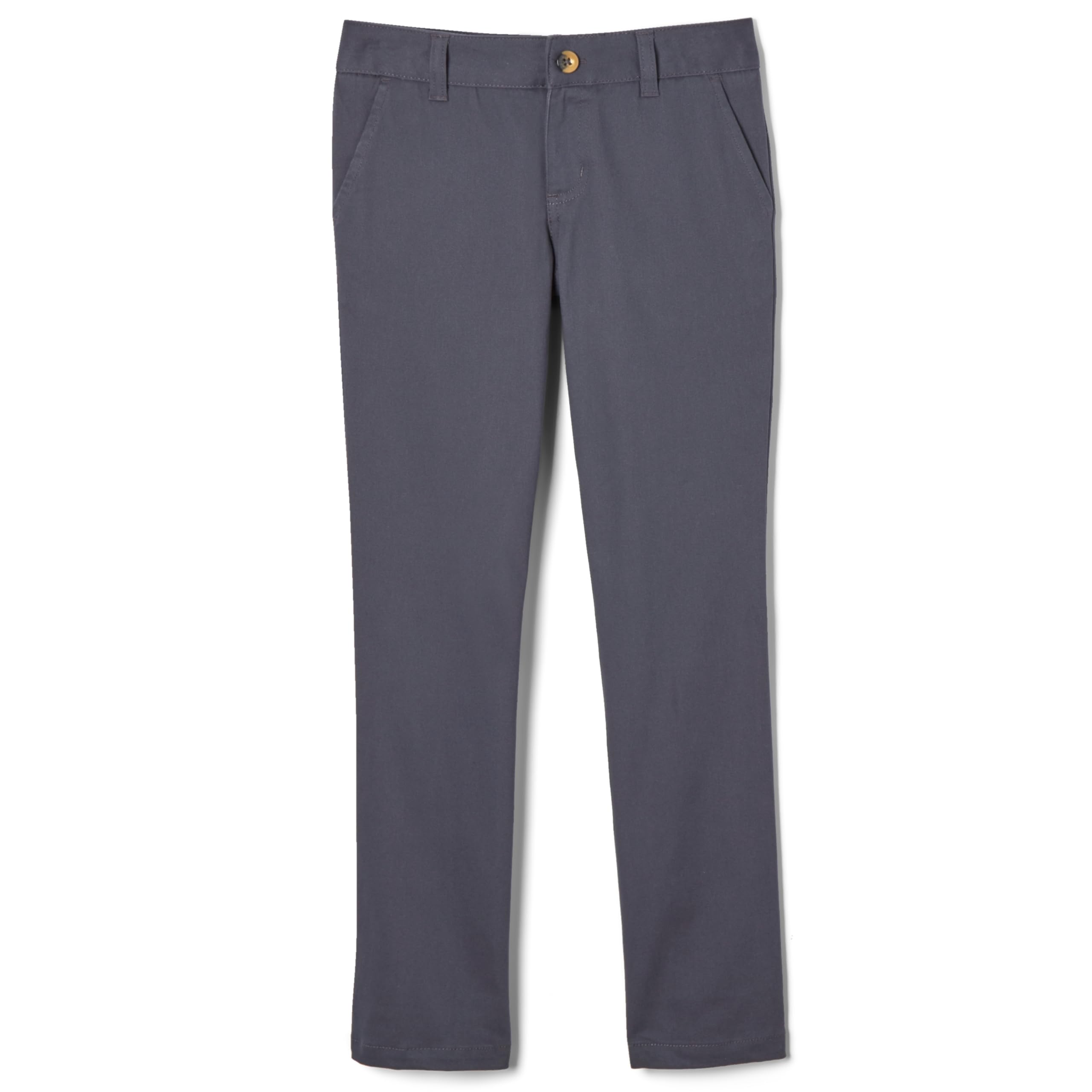 French Toast Girls' Straight Fit Stretch Twill Pant