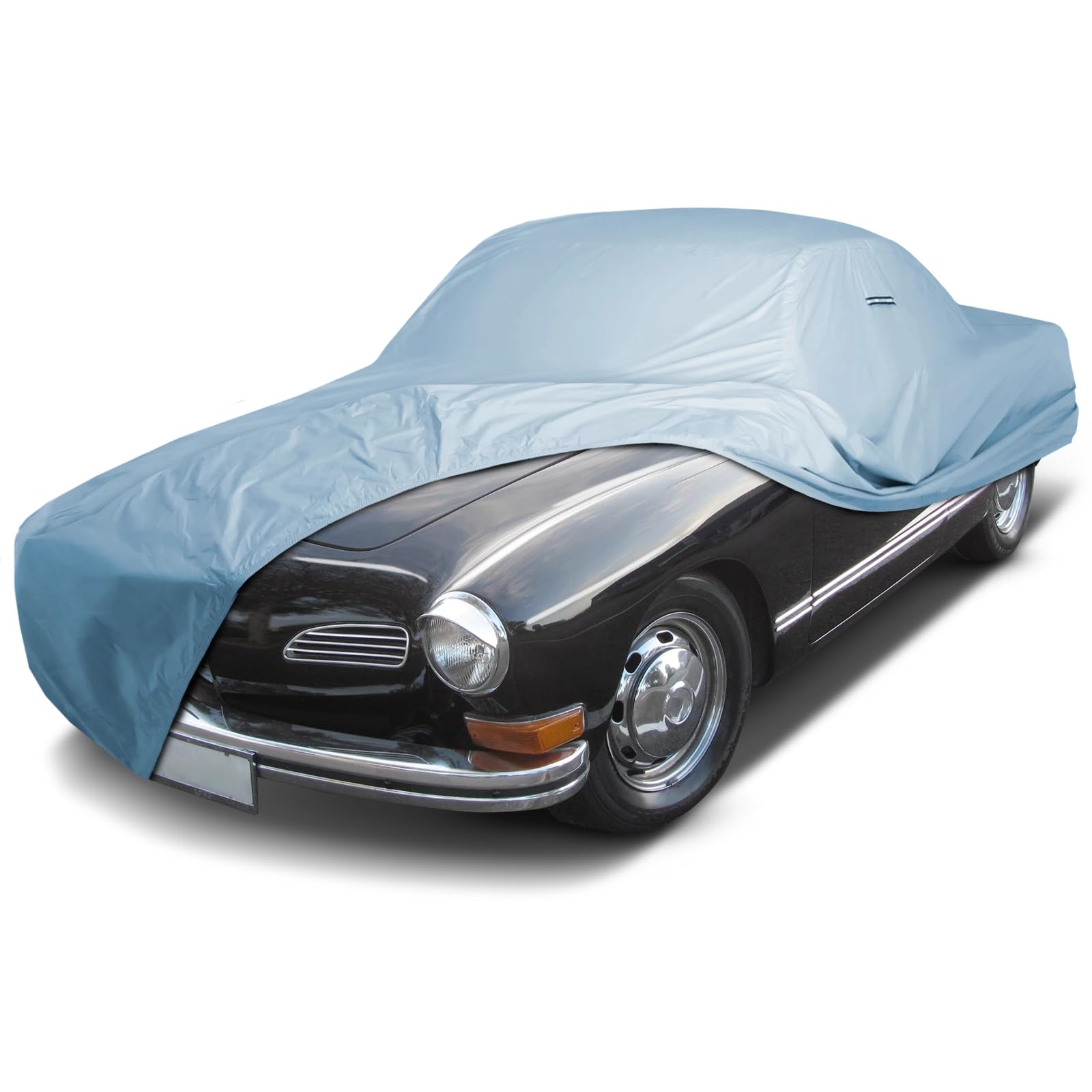 iCarCover Custom Car Cover for Volkswagen Karmann GHIA, Waterproof All Weather Rain Snow UV Sun Hail Protector for Automobiles, Automotive Full Exterior Indoor Outdoor Car Cover (Year Fits 1955-1974) Sky Gray 99. Vw Karmann Ghia 1955-1974