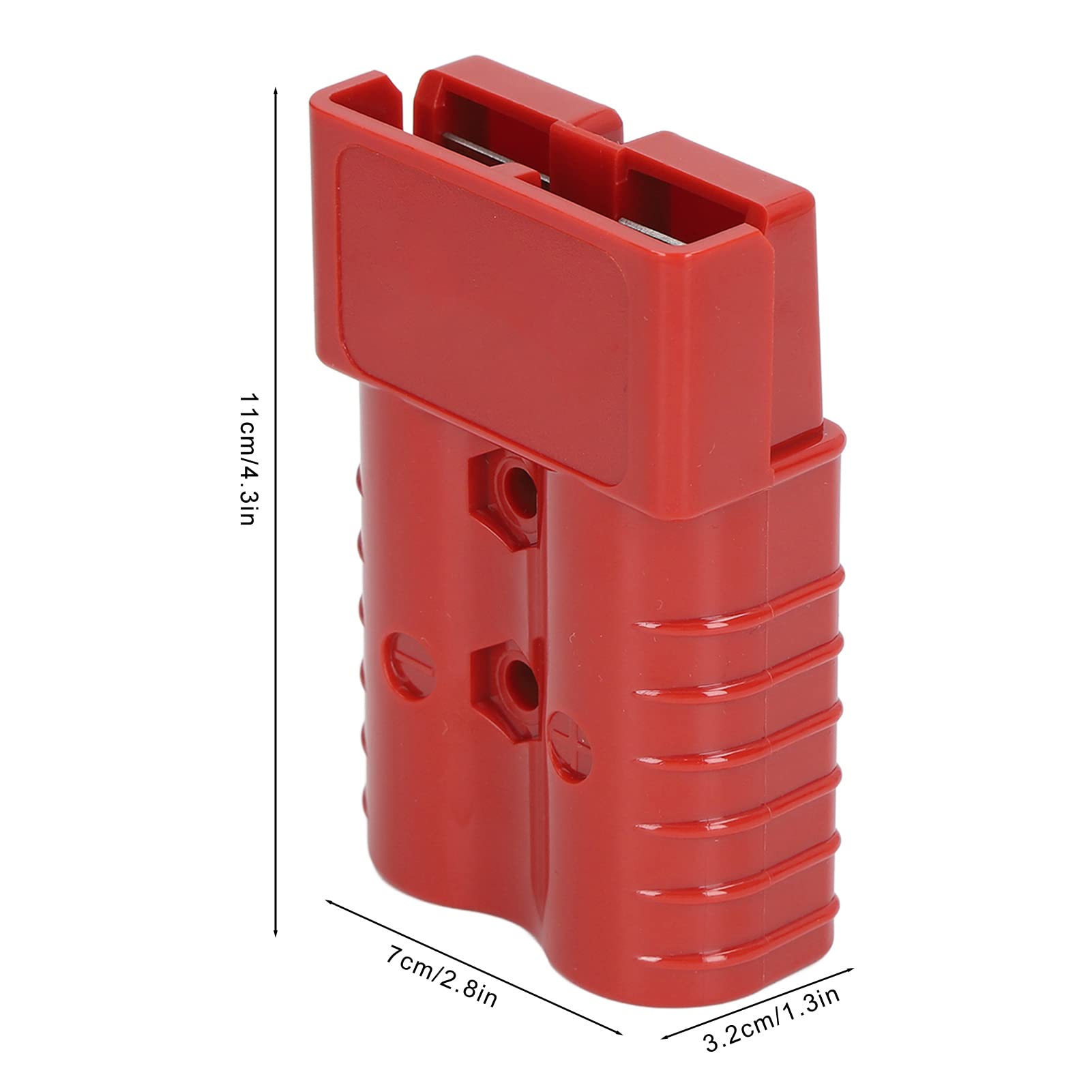 Connessione Rapida Batteria, Disconnessione Connessione Rapida Batteria, Connettore a Spina 350a 600V SH350 Kit Connettore Rapido Batteria Bipolare Ad Alta Corrente Per Carrello Elevatore(SH350 Rosso)