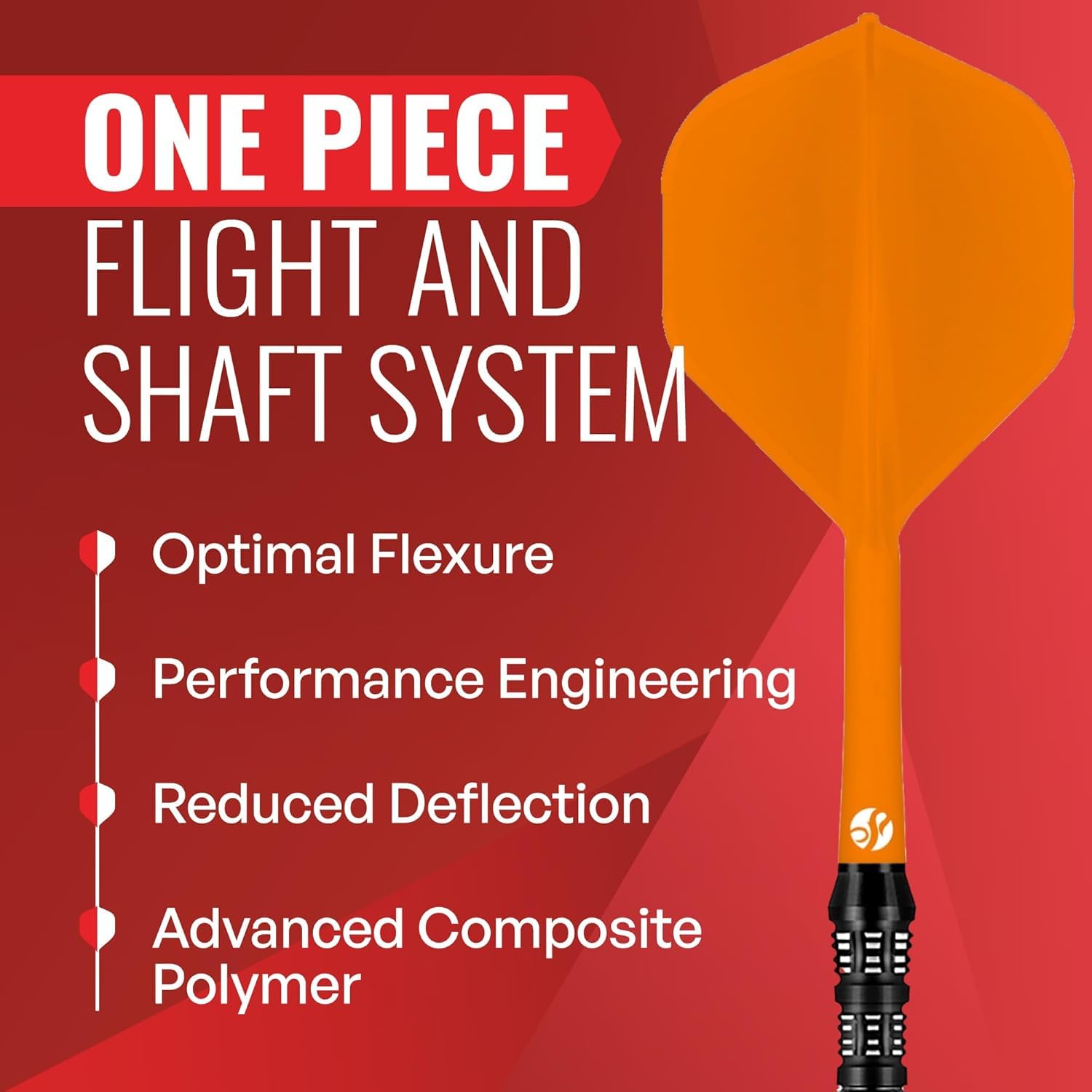 Shot! Darts Flight Deck One Piece Dart Flight and Shaft System, Reduced Deflections, Standard Shaped Flight (350 Micron) - Image 3