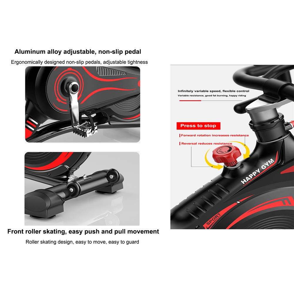 Rower domowy, spinnbike, rower stacjonarny, do treningu cardio w domu, z oporem magnetycznym i lekko poruszającym się pionowym rowerem, do C