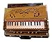 Ultra Portable Superbrass Harmonium, Kolkata Teakwood & Brass 440Hz Bhajan Kirtan Yoga 2-1/2 Octaves - ABSOLUTELY GORGEOUS!