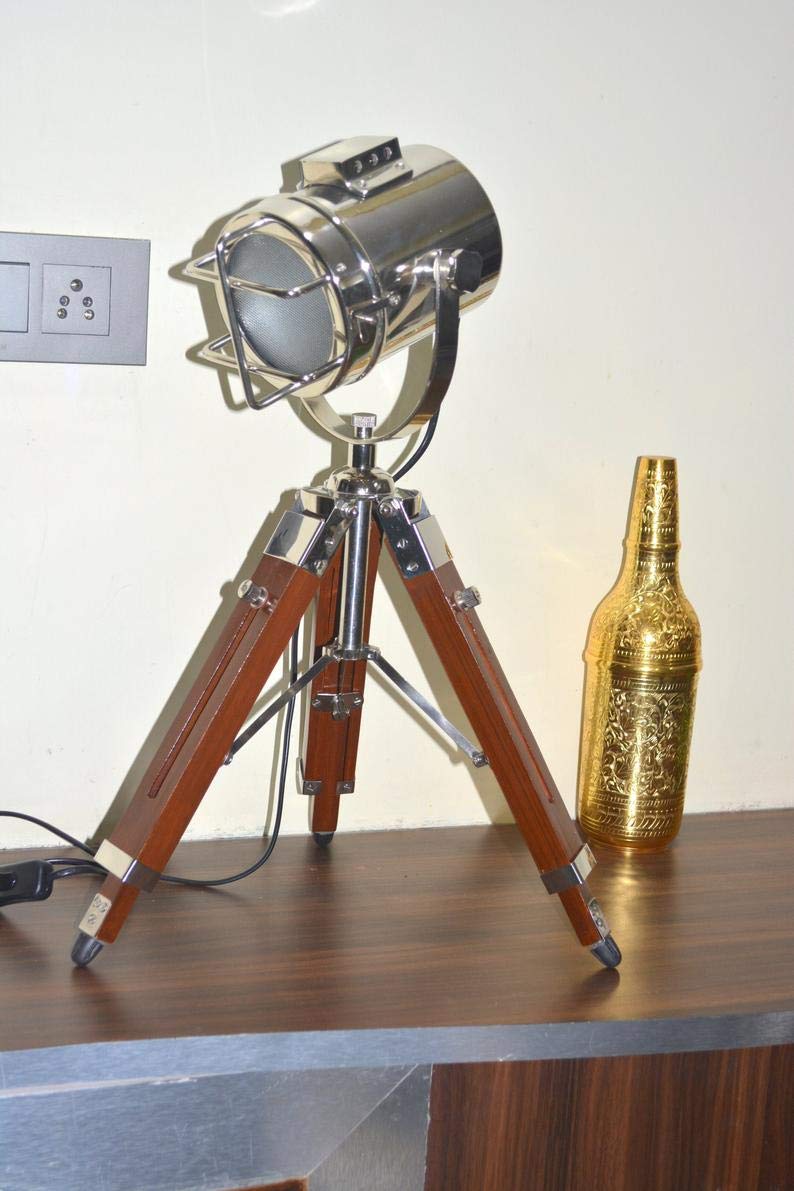 Buy Nauticals Decor Nickel Table Tripod Lamp Nautical Handmade Search