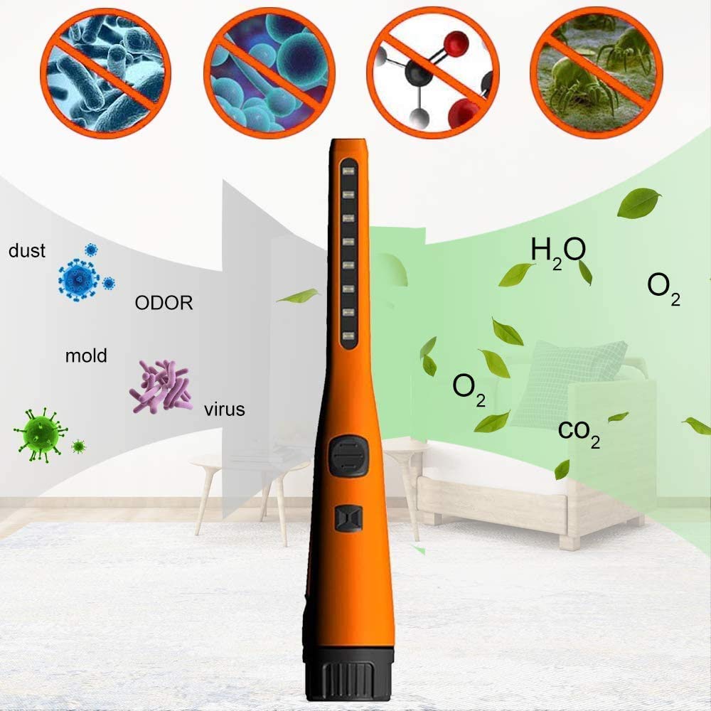 Lampada Antibatterica Uvc Tasso Antibatterico 99.9% Portatile Disinfettante Disinfettante Luce Lampada Germicida Ultravioletta Per Auto Domestico Scuola Hotel Pet Area