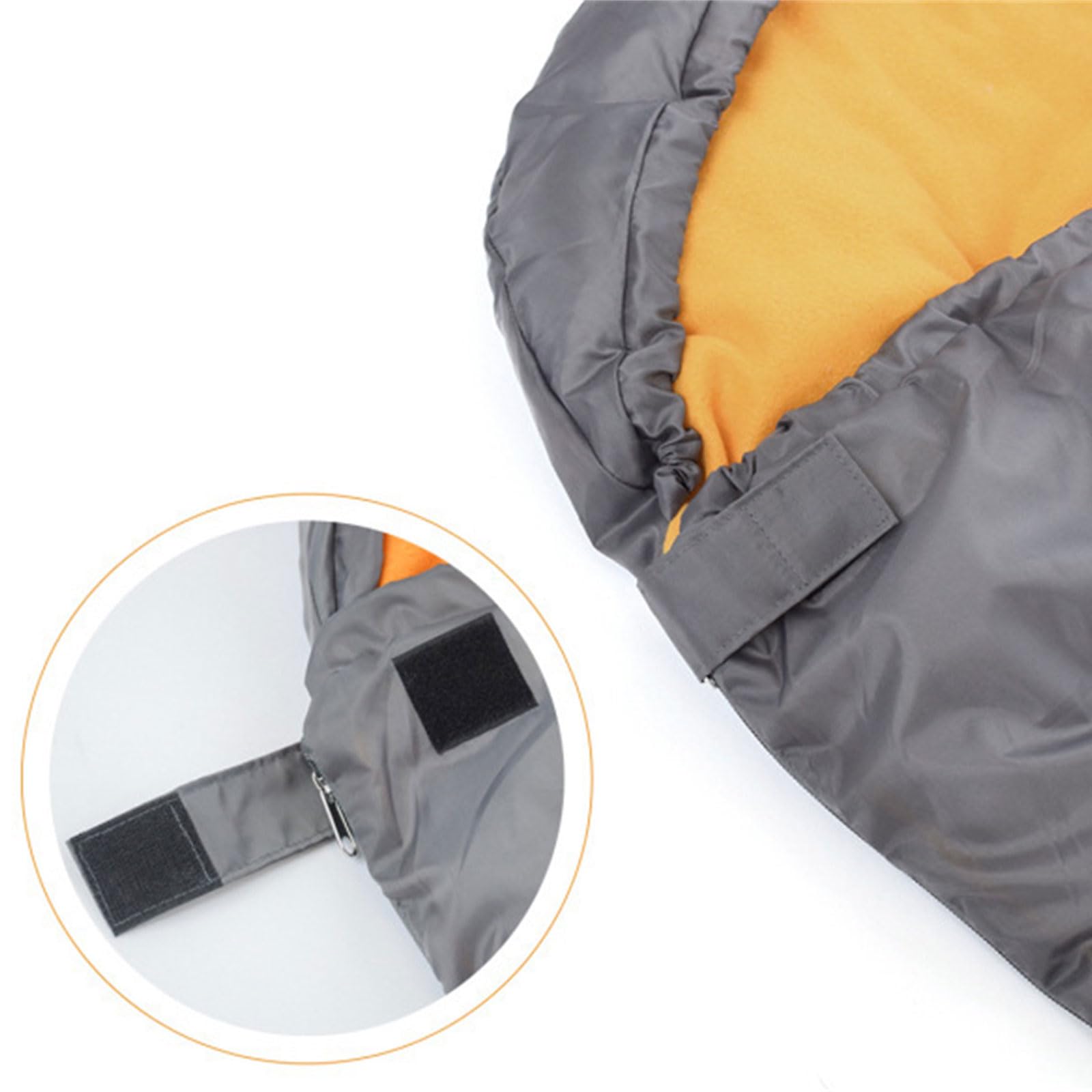 Generisch Katzenbett mit Reißverschluss, Hundeschlafsack, warmes Schlafbett für Camping, Wandern, verdickter Schlafsack, weiches Kissen für Hunde Reisetasche, Outdoor Camping