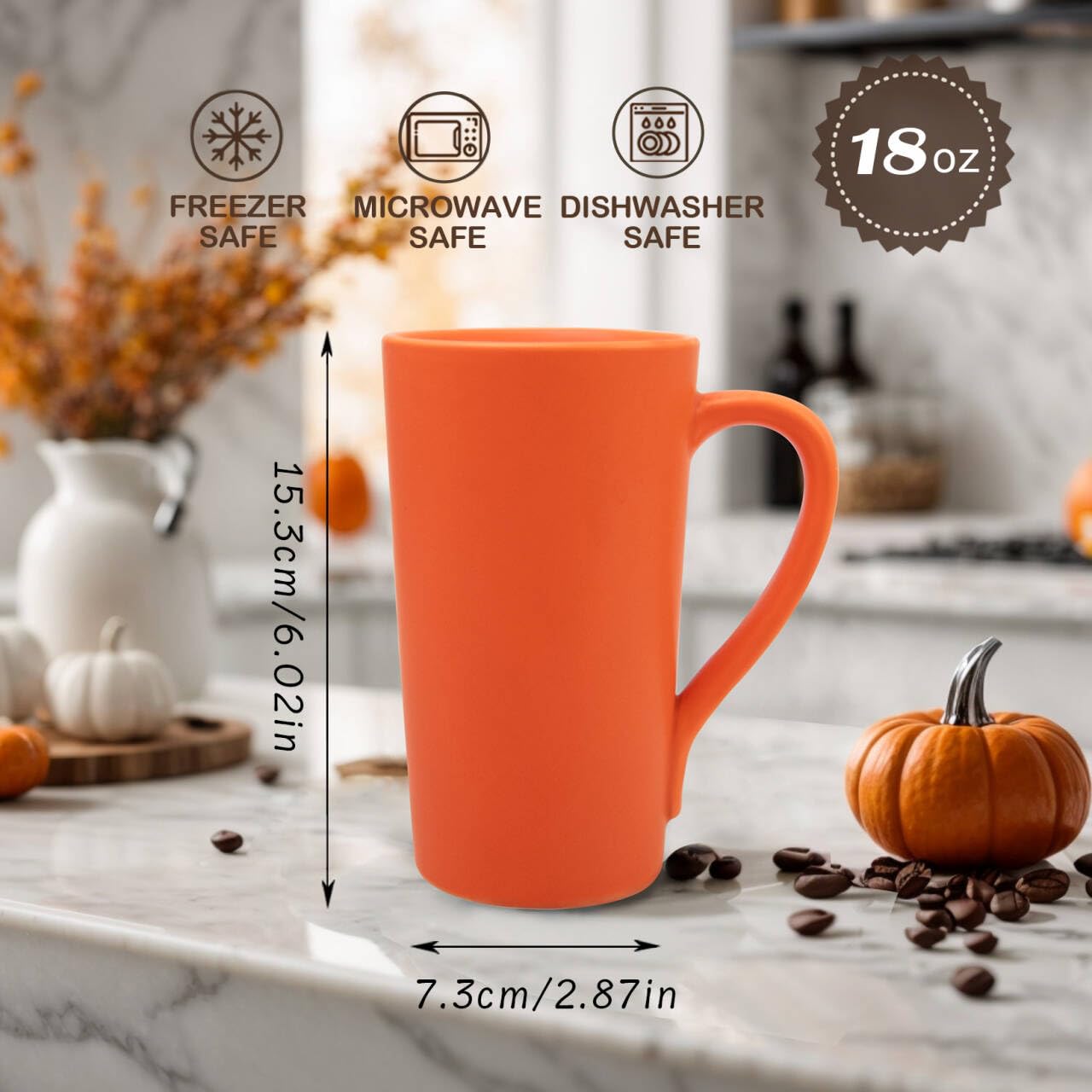 Tazas de café de 20 onzas, tazas de café de cerámica, taza de té grande con asa, taza de té con leche para oficina y hogar, regalos novedosos para mujeres y hombres