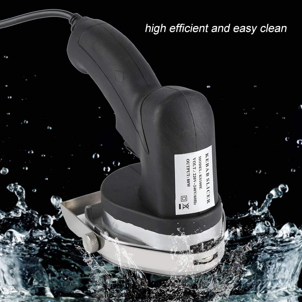 Tritacarne Elettrico, Coltello elettrico Coltello da kebab elettrico efficiente Affettatrice per kebab, Macchina per Kebab Professionale Manico Ergonomico di Comodo