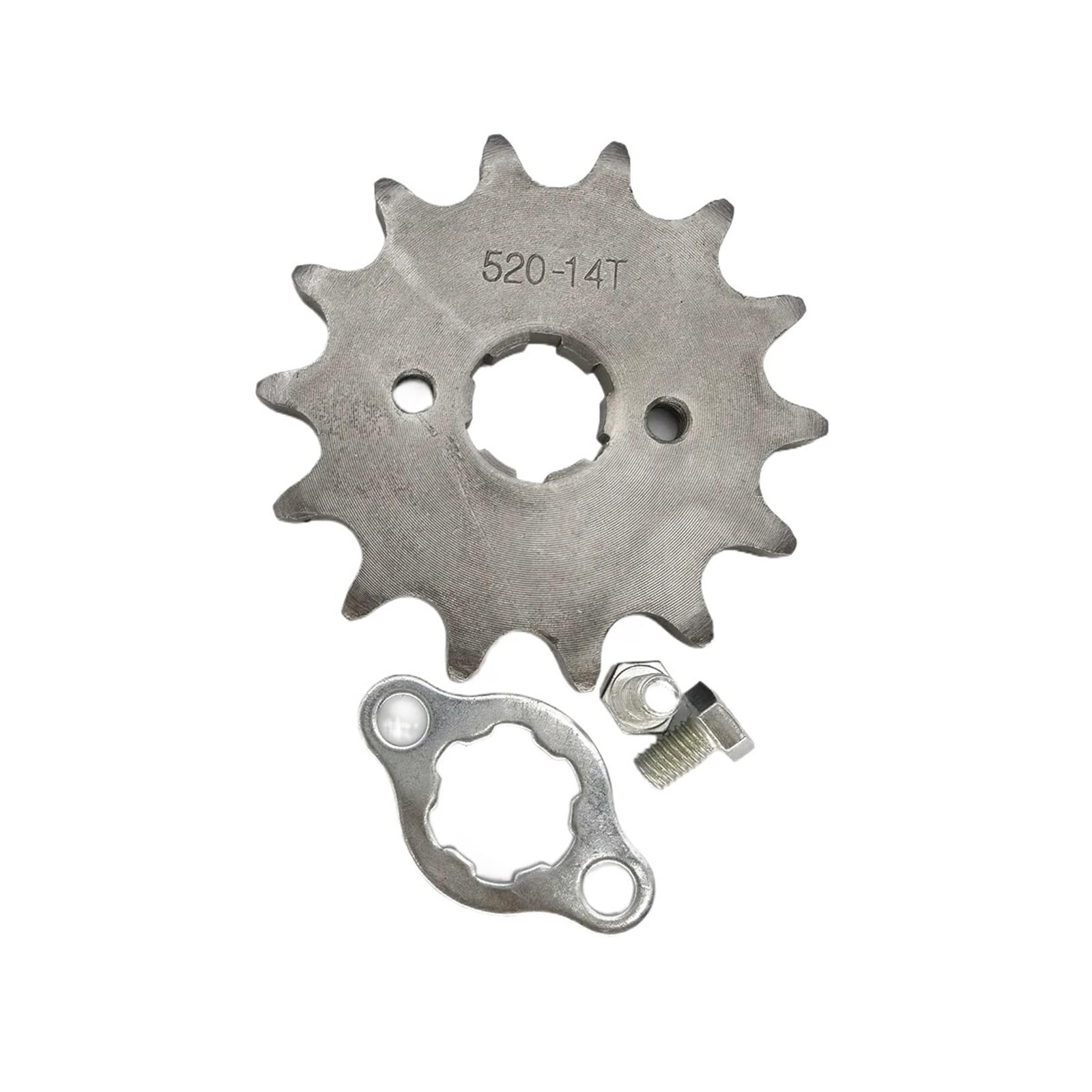NKURTPC Motorcycle Sprocket 520 10t 15T 16T 17T 18T 19T 20T Tooth 20mm ID Front Engine Sprocket For ATV Motorcycle(520 20mm 14T)