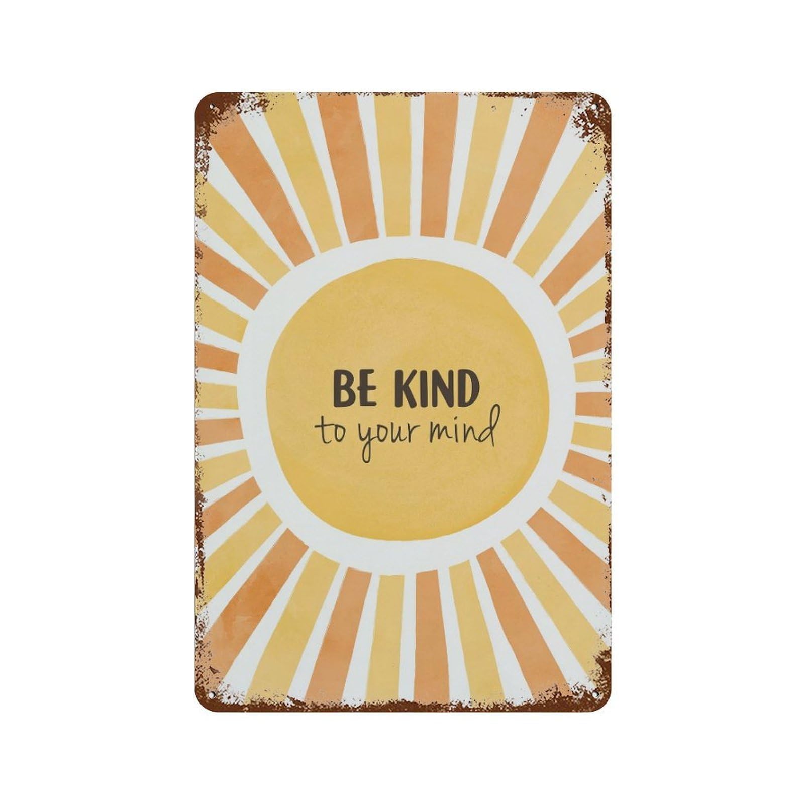 xiaoxiaoshen Be Kind To Your Mind Mental Health (1) Wall Decor Art Metal Tin Poster Modern Home Decor Art Home Bar Shop Decorations Vintage Sign 30x20cm