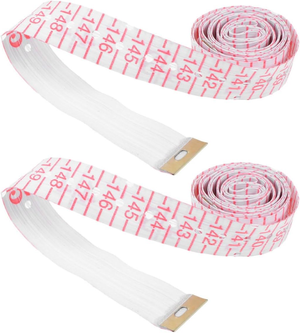 2pcs Braille Tape Measure for Blind Users Portable Plastic 150cm