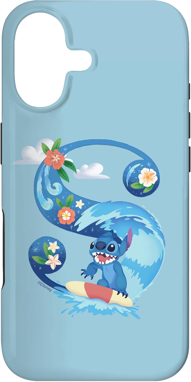 Disney Alphabet Monogram Lilo & Stitch Letter S for Stitch Case for iPhone 17