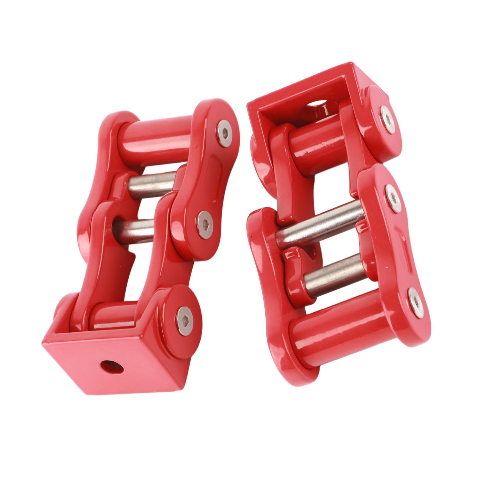 Kit di Chiusura per Cofano Durevole in Lega di Alluminio per JK JKU 2007-2018 Fibbia per Cofano Motore Stile Fuoristrada 4 Pezzi (rosso)
