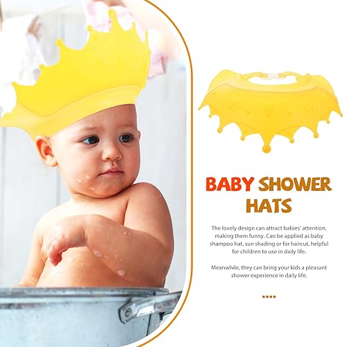 Miniatura 9 de Gorro de ducha ajustable para niño y niña, gorro de baño portátil con bonito diseño, práctico champú y niños pequeños