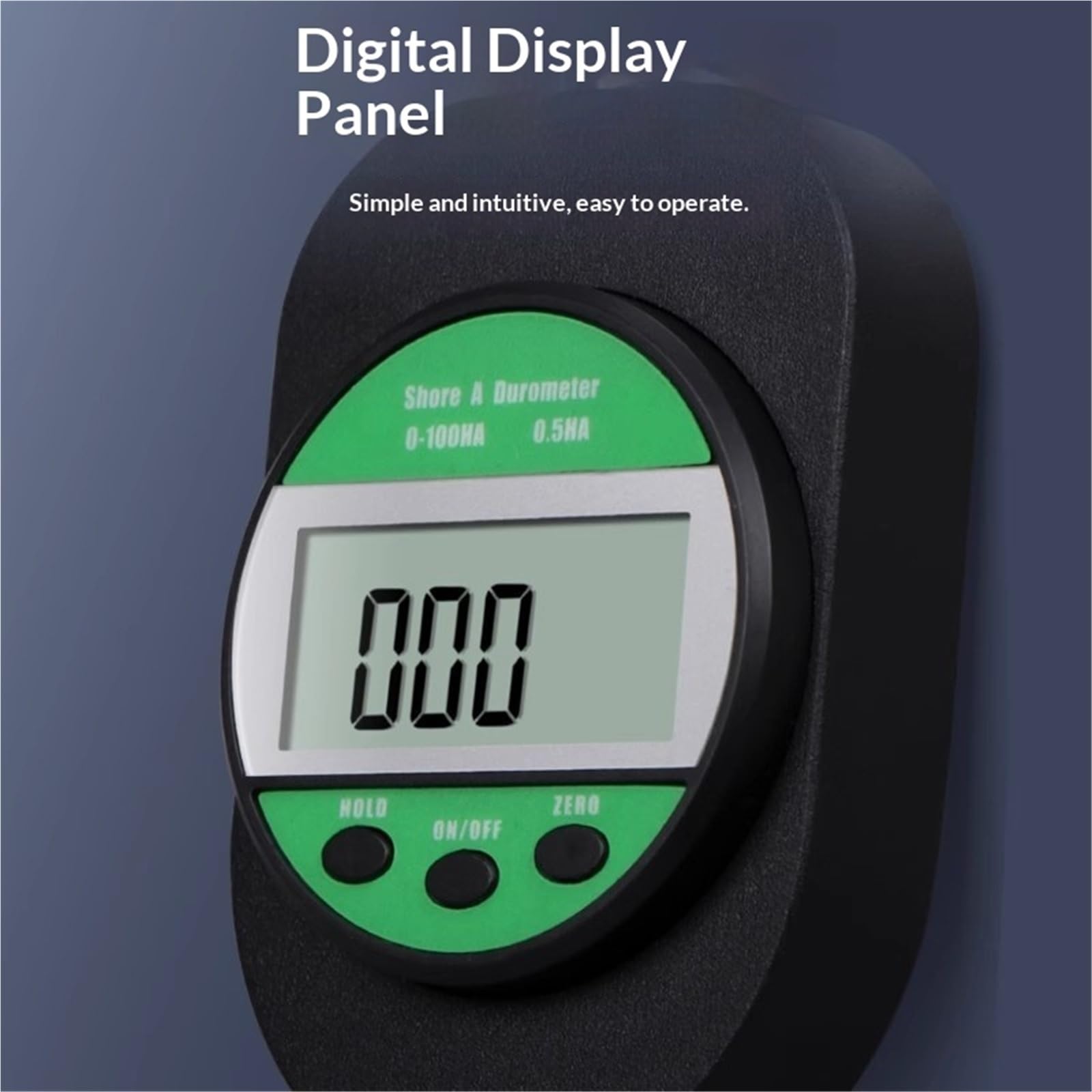 Härteprüfer, Tragbares Shore-A-C-D-Härtemessgerät, Digital, Mit LCD-Display,für Industrie(C)