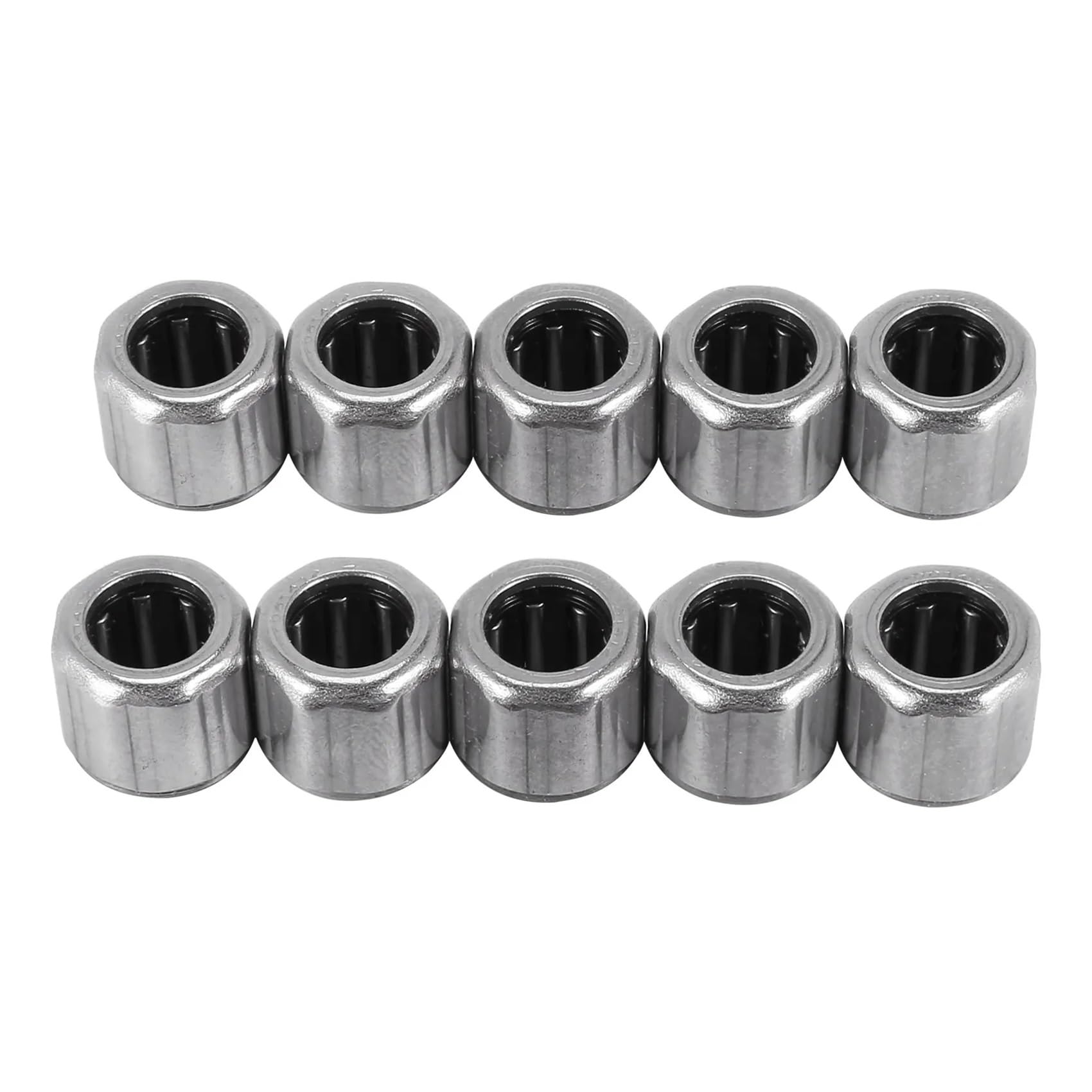 10-Pack Needle Roller Bearing HF081412 Outer Ring Octagonal one-Way Needle Roller Bearing 8X14X12mm