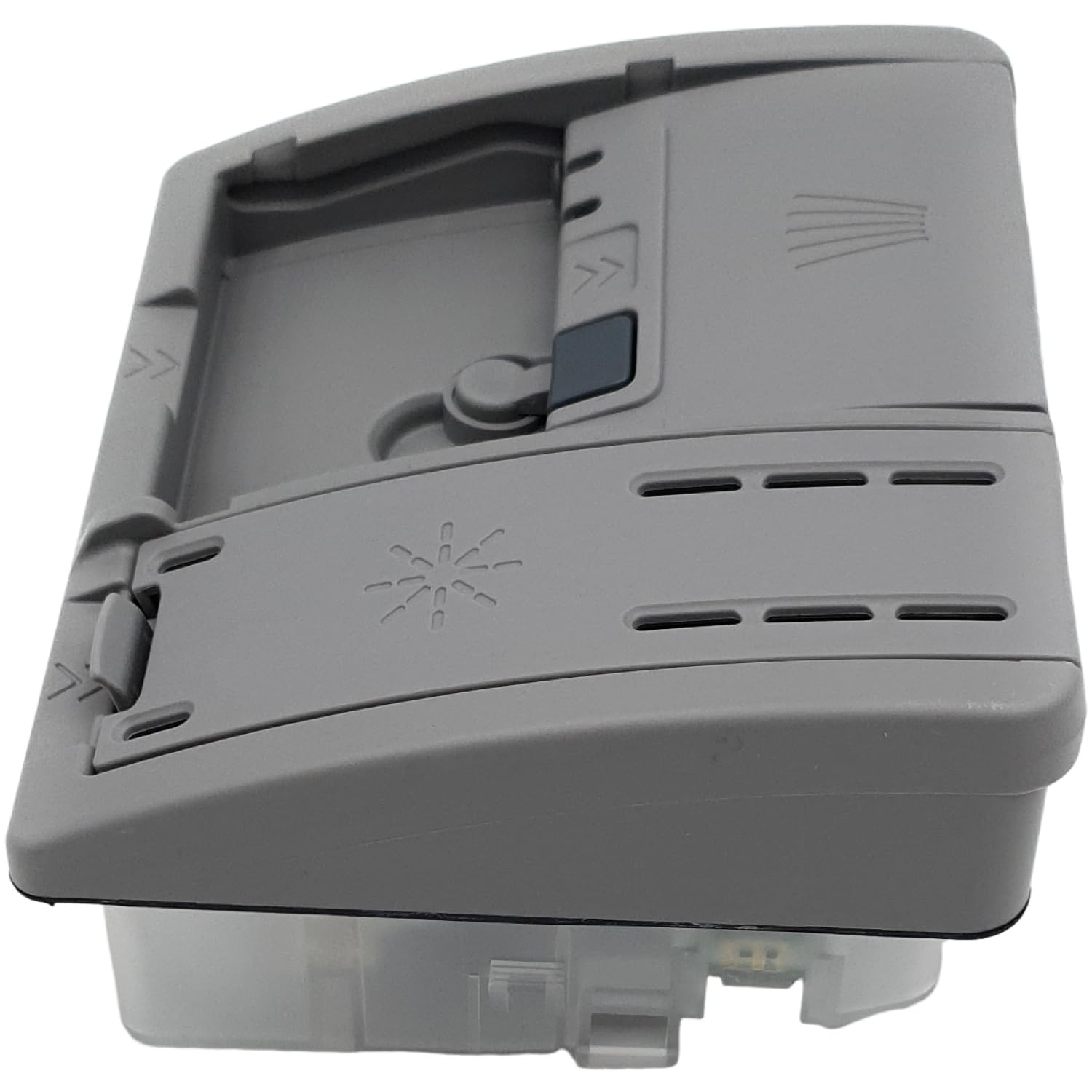 Unité de dosage pour lave-vaisselle 00755073 - Dispositif d'addition, nettoyant, module de porte, compatible avec Bosch Siemens - Gris - Remplace 12042696 00757778 - Chambre de prélavage 15