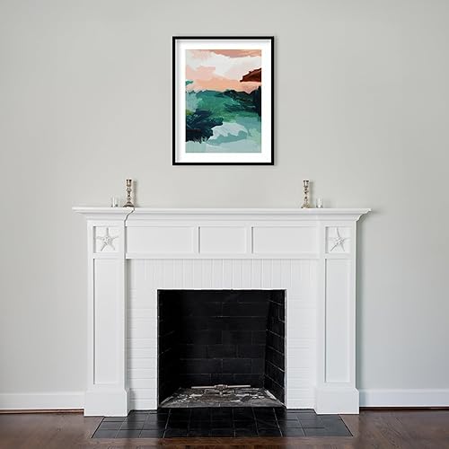 Miniatura 8 de Amanti Art Framed Wall Art Print 25x21 Utopia Art Print by Urban Road, Abstract Wall Art, Modern Contemporary Decor, Medium Poster Painting Artwork