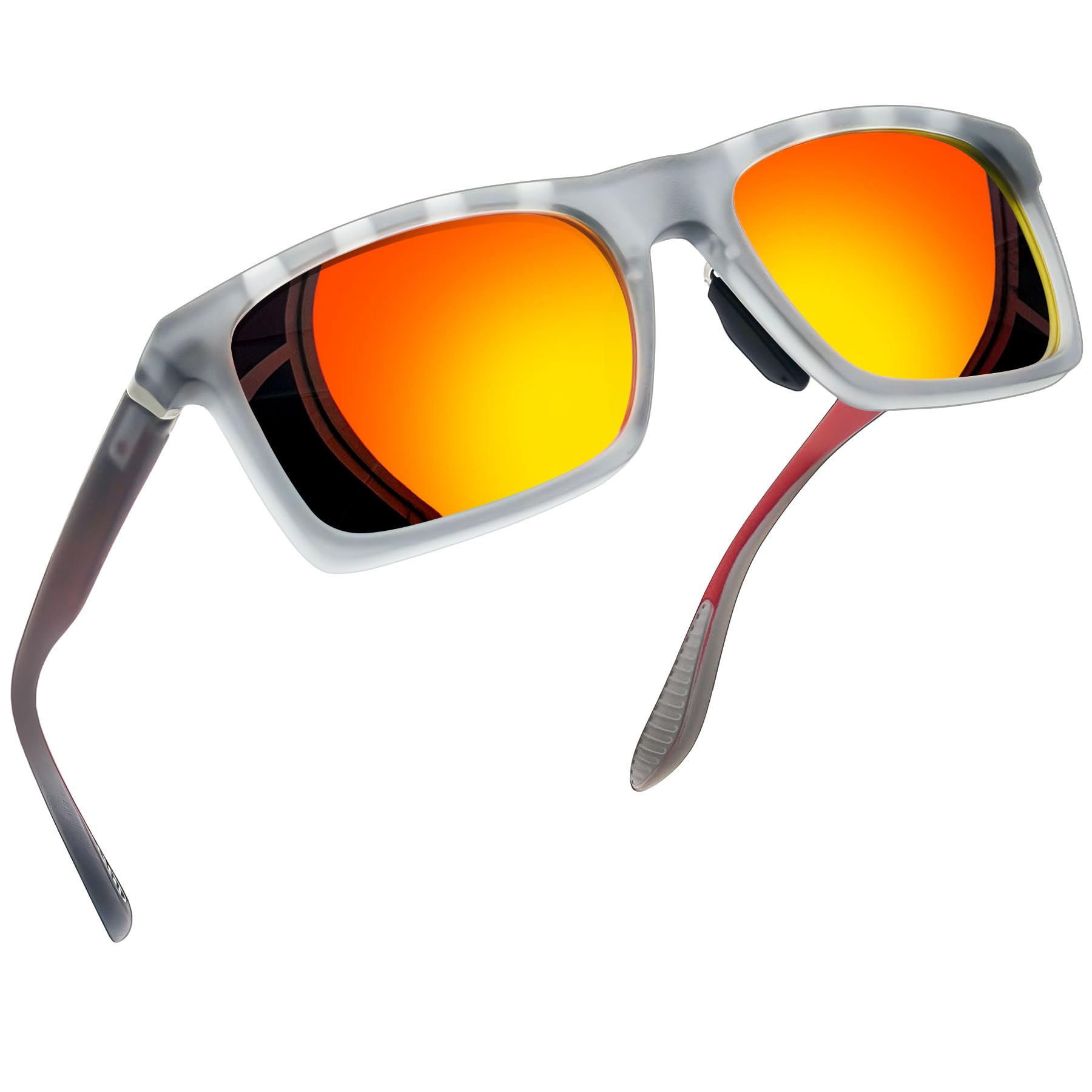 Joopin TR90 Gafas de Sol Polarizadas Hombre y Mujer Cuadradas Ultraligeras Protección UV400 para Conducir Pesca Golf