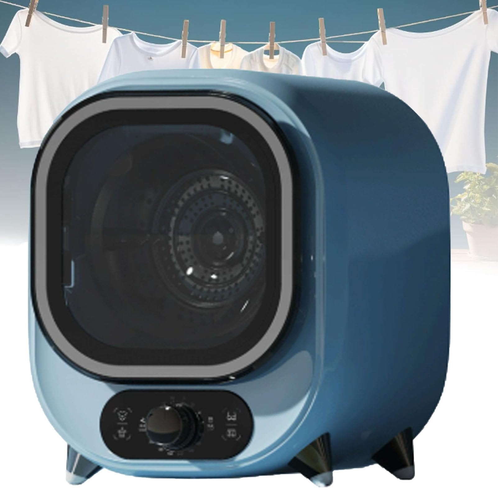 Przenośna suszarka do ubrań 5 kg, cicha praca ElegantBlue