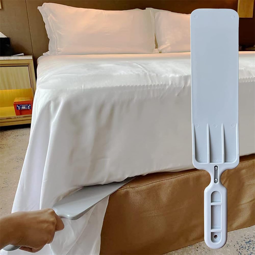 Azonee Bed Sheet Tucker Tool, Universal Portable Tucking Paddle, Bed Making Tool for Changing Sheets Easier Bedsheet Change Helper Without Mattress Lifting