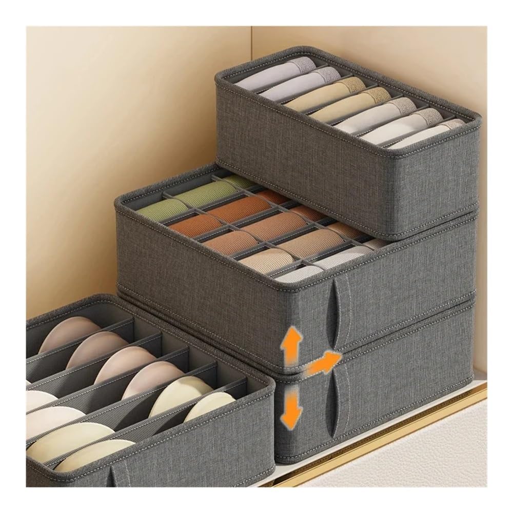 Griglie Catione PP Calzino Pantaloni Semplicità Organizzatori di Armadietti e Cassetti Caselle di Ordinamento Casa Scatola Organizzatore Storage Box (7 Griglie (5 pezzi)