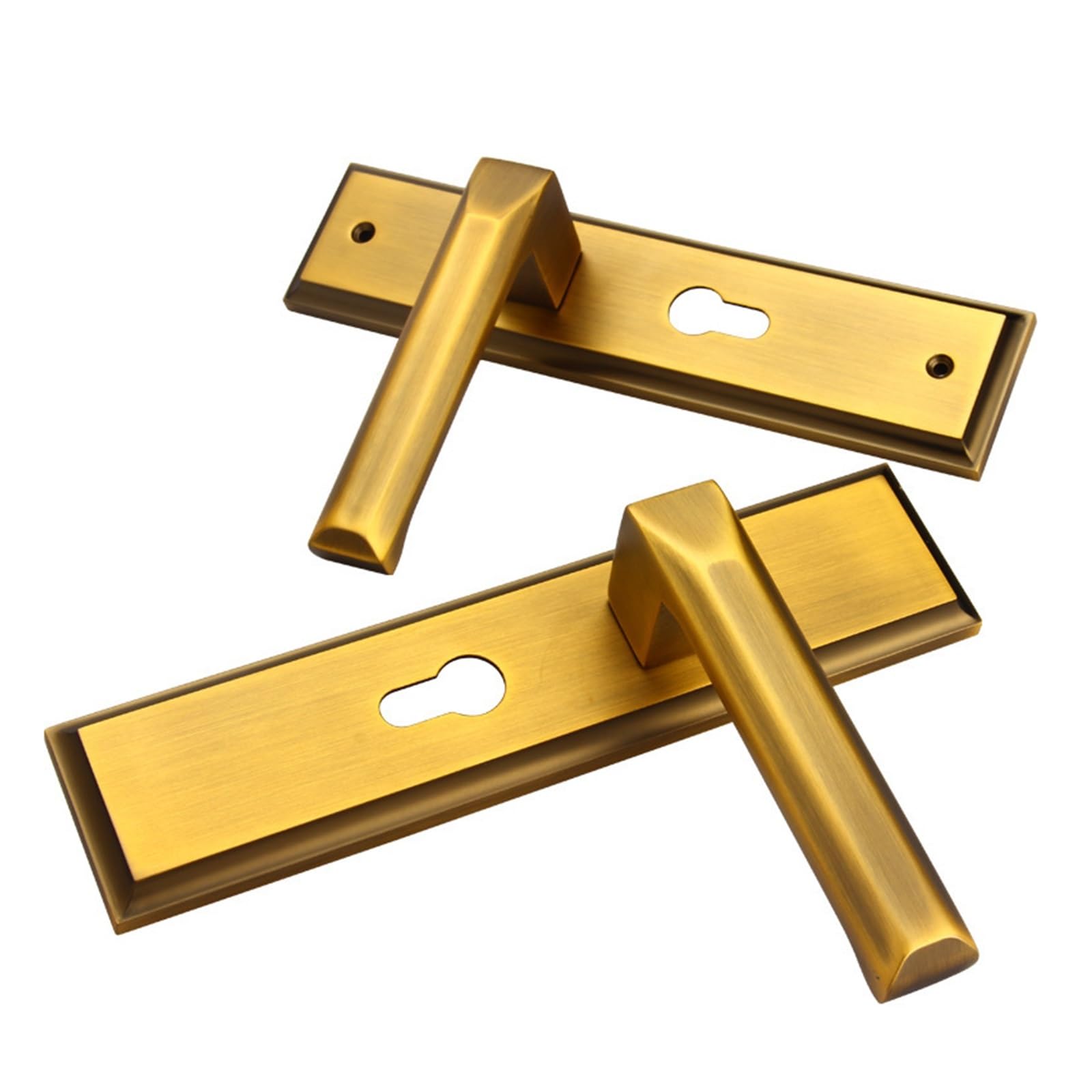 Serrure silencieuse européenne en bronze jaune pour sublimer vos portes intérieures