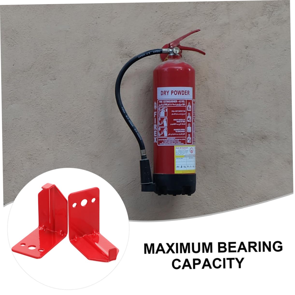 SHINEOFI 2 Juegos Soporte de Extintor de Incendios Montaje Pared Incluye Accesorios Resistente y Funcional Oficinas Vehículos