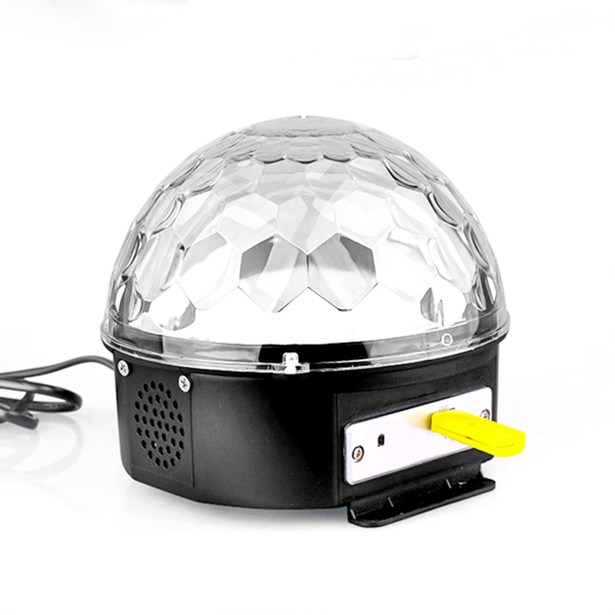 Crystal Magic Ball LED Light DJ Lights, 6 Color LED Bluetooth Stage Lights Rotating Sound Activated Light with Remote Control MP3 Play and USB for Disco Lighting Club Pub Show Decorations