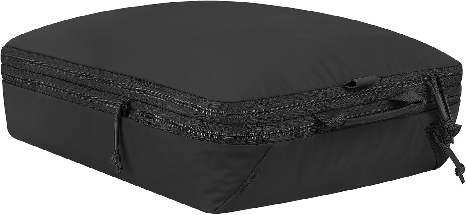 PETAC GEAR Compression Packing Cube for Travel, Luggage Organizers Packing Cubes for Carry On Suitcase, Compressible Expansion Dual Compartment Zipper Travel Organizer