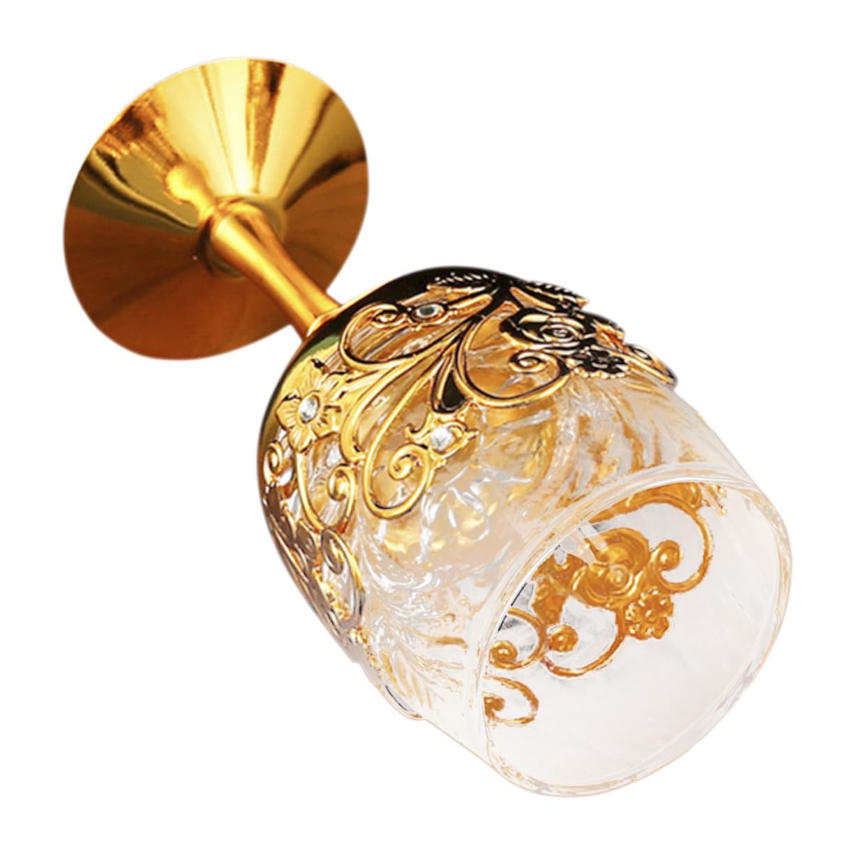 ABOOFAN Elegant European Style Glass Goblet for Wine Creative Decorative Drinking Cup Sturdy and Easy to Clean for Home Use and Various Occasions Unique Design for Wine Enjoyment