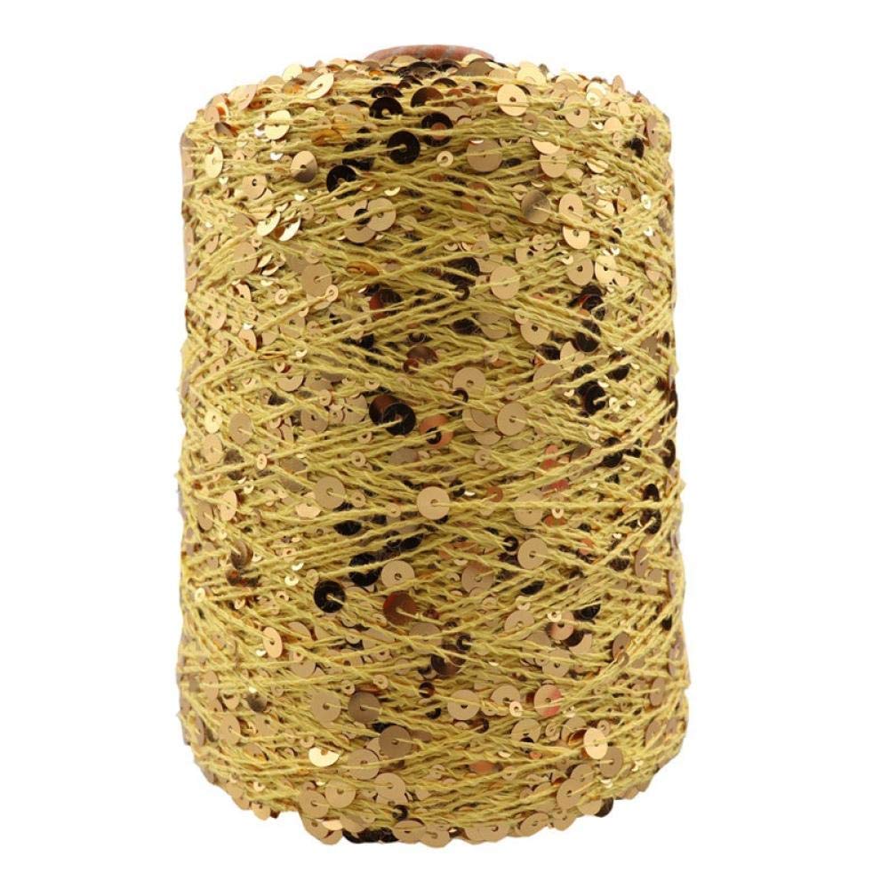 Chunky Knitting Chunky Knitting 50G/Ball/140M Cotton Yarn 6/3Mm Special Sequin Yarn Clothing Accessories Doll Knitting Yarn-04_2Pcs