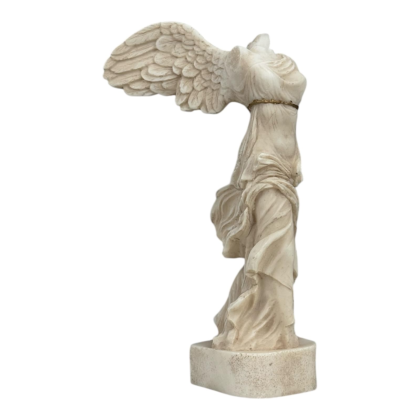Estatua de la diosa griega de la victoria de Samotracia con alas en color gris, 19,8 cm