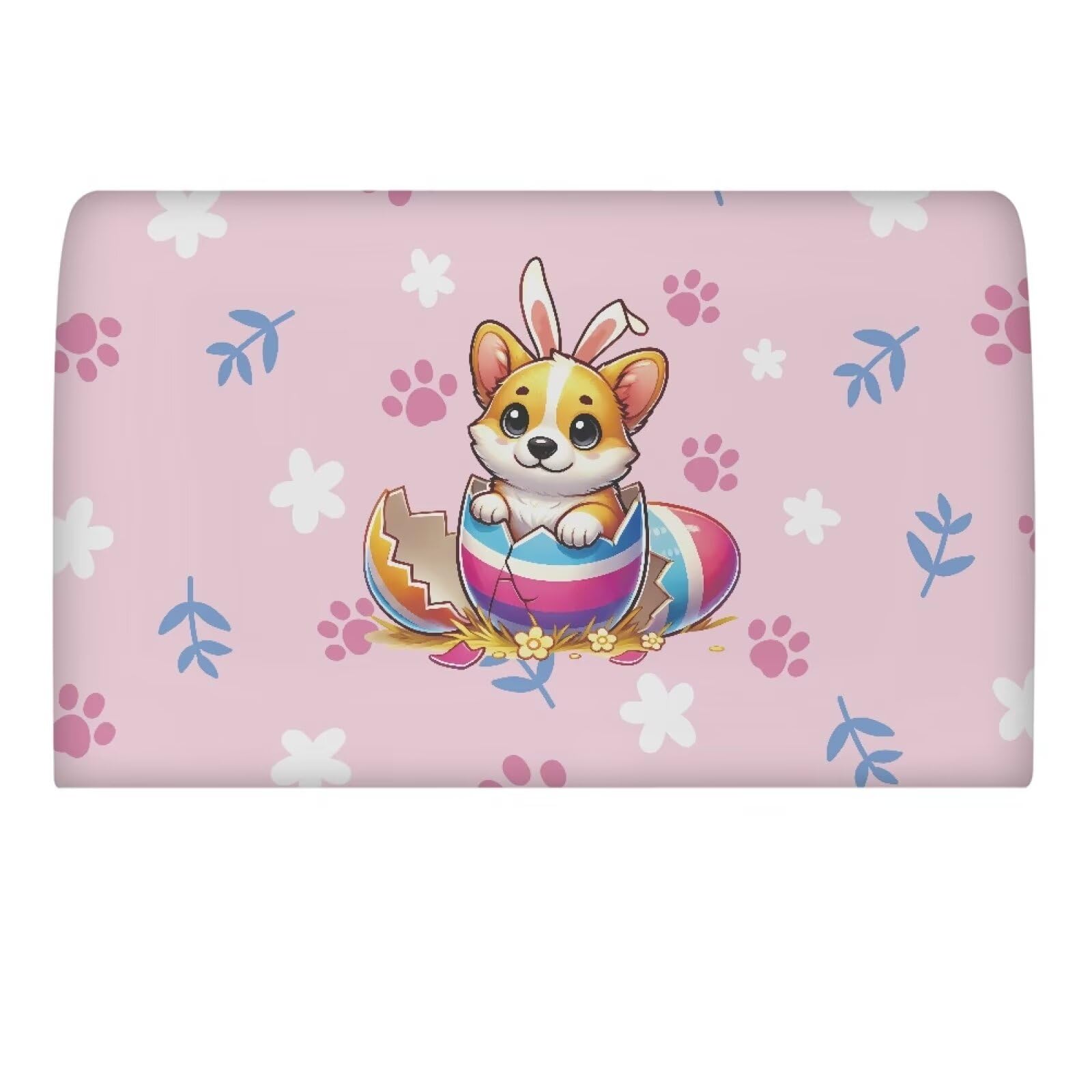 YUVAMAGIMO Easter Dog Bed Headboard Cover for Twin Full Queen King Size Bed Stretch Bed Headboard Slipcover Covers Anti Slip Furniture Dust Protector Cover for Kids Bedroom Decor