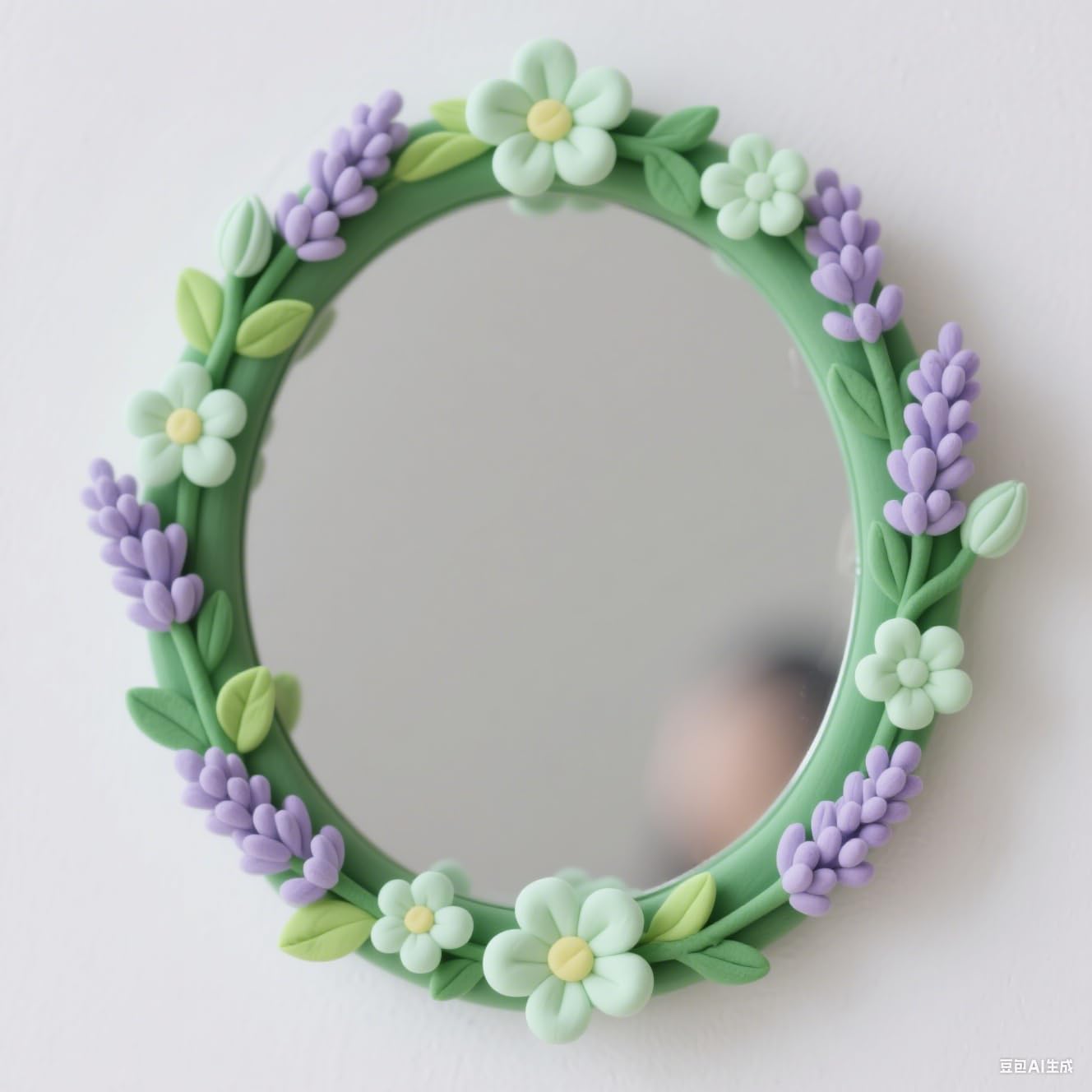 Green Air Dry - Arcilla de espuma para modelado, suave, ligera para suministros escolares, proyectos de arte, espejo de flores decorativas, accesorios de cosplay, horneado falso, suministros