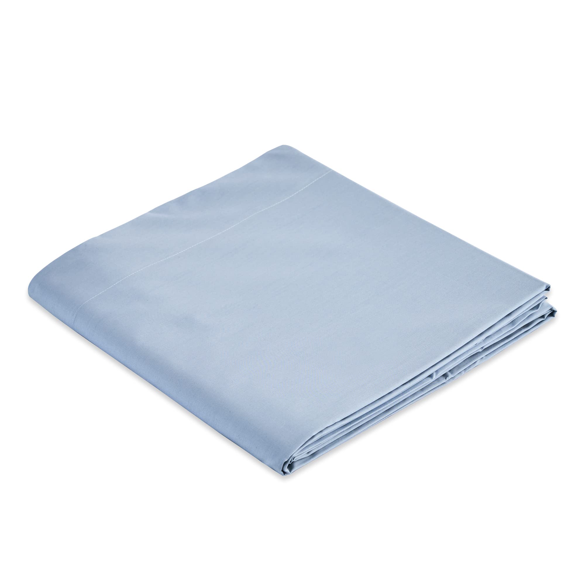 Baldiflex - Completo Letto Una Piazza e Mezza 120x190/200 cm, Lenzuolo sotto con Elastico, Lenzuolo sopra e Federa Cuscino, 100% Cotone Percalle, Celeste