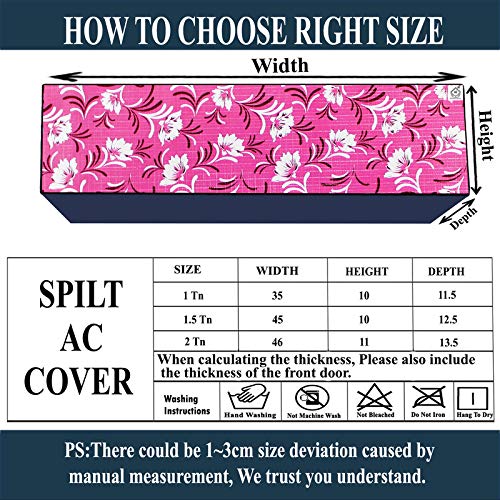 Image of Polycarbonate Water & Dustproof Split Ac Cover for Voltas 1.5 Ton 5 Star Classic 185vh Crown Aw Inverter, Blue (Color08)