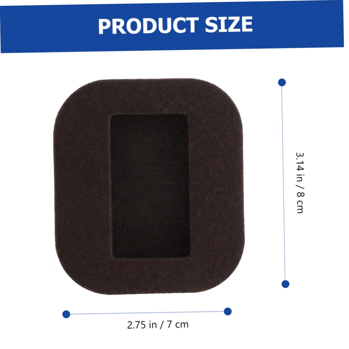 UKCOCO 30piezas Fieltro Antideslizante para Patas De Muebles De Suelo para Sillas y Mesas Copas para Ruedas De Sillas Cuadradas y Resistentes para Pisos De Dura