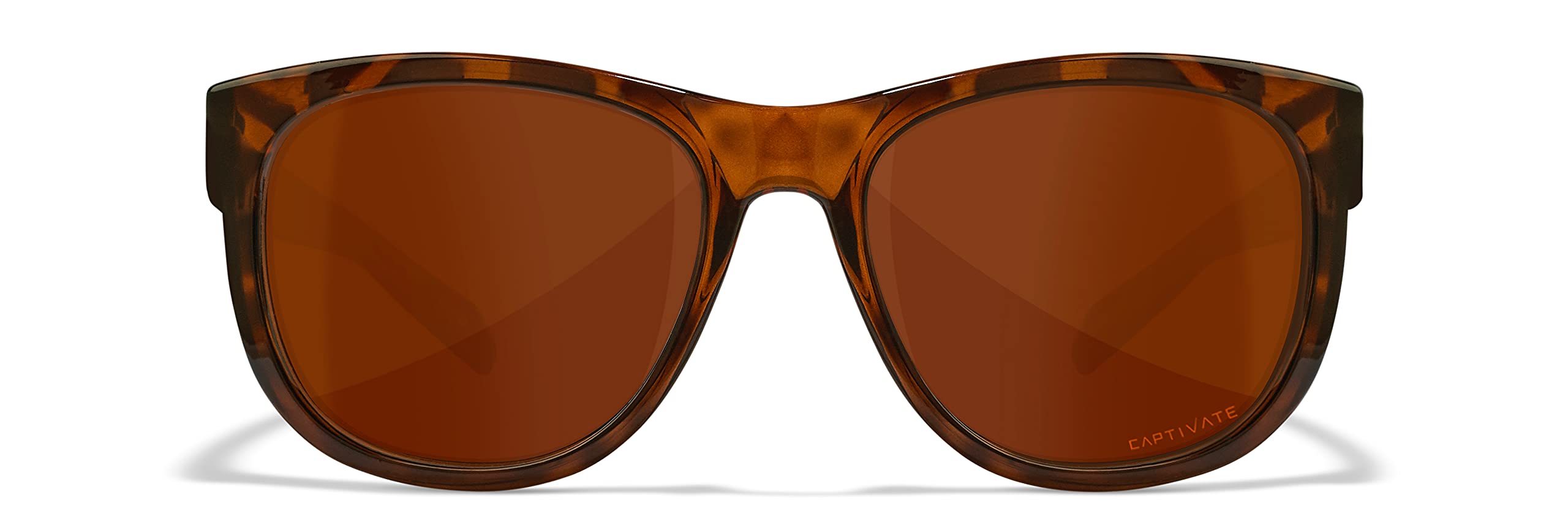 Wiley X WX Weekender Active Womens Captivate Polarized Copper Gloss Demi Sunglasses, UV Eye Protection and Safety For Outdoor Sports Prescription Ready